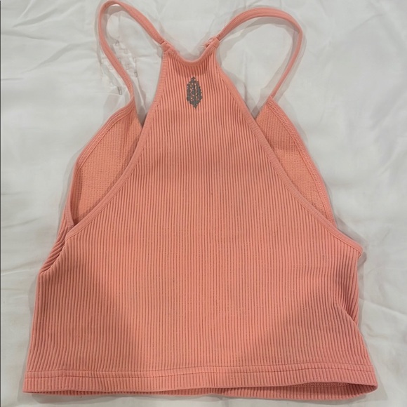 Peach Ribbed Tank Top - Picture 3 of 3